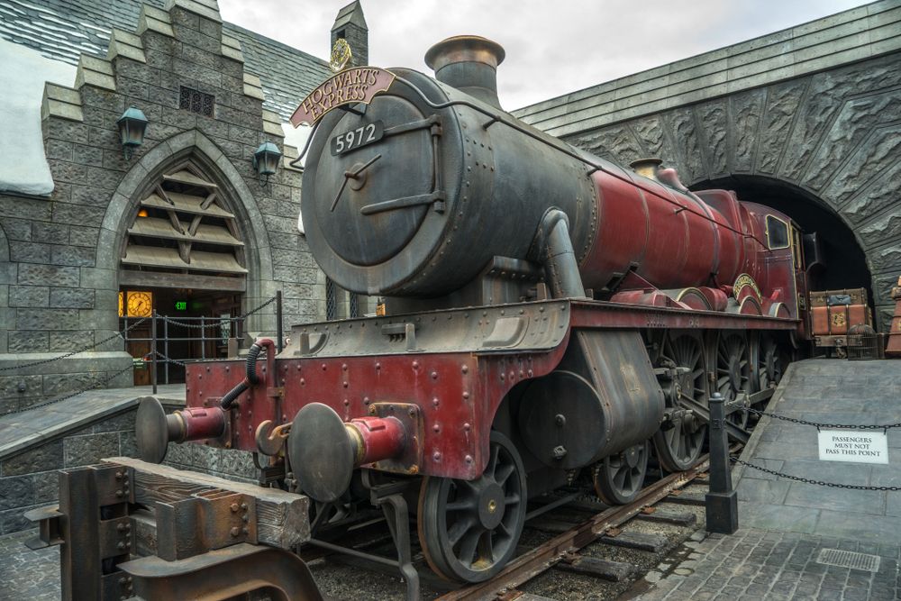 Hogwarts express at the Wizarding World of Harry Potter