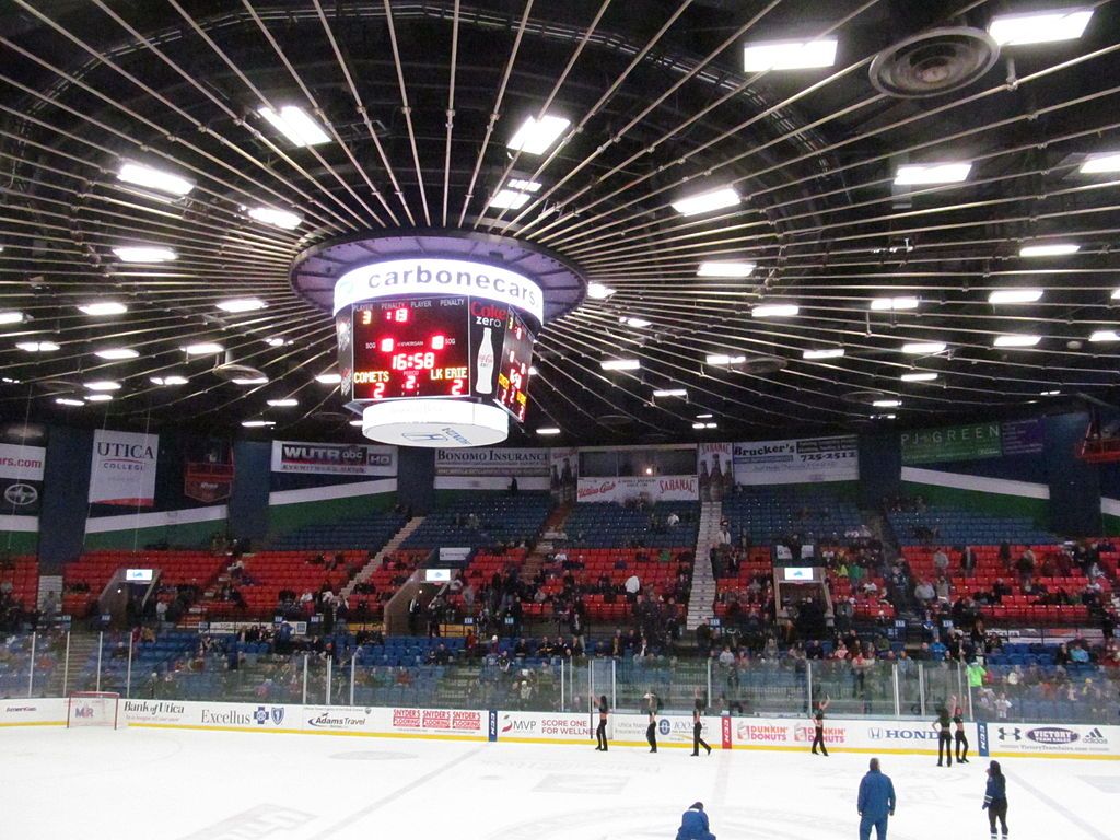 Interior of the Utica Memorial Auditorium