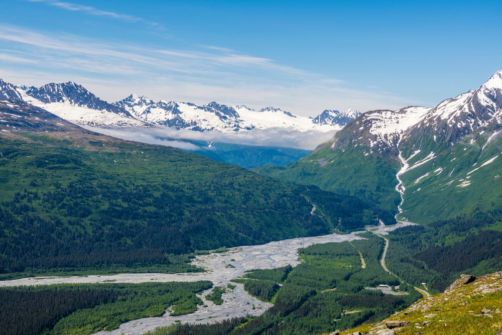 Summer view of Thompson Pass