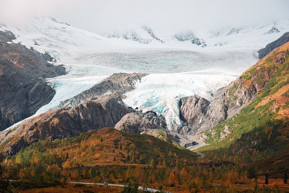 The magnificent view of Worthington Glacier State Recreational Site
