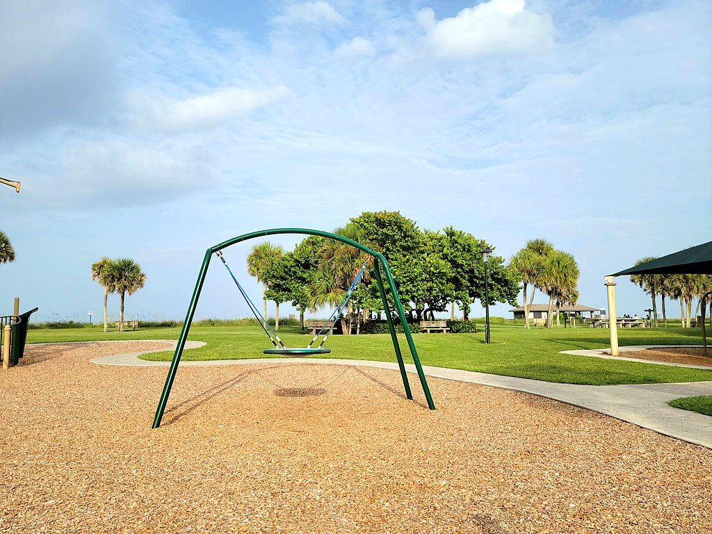 Playground equipment at Humiston Beach Park