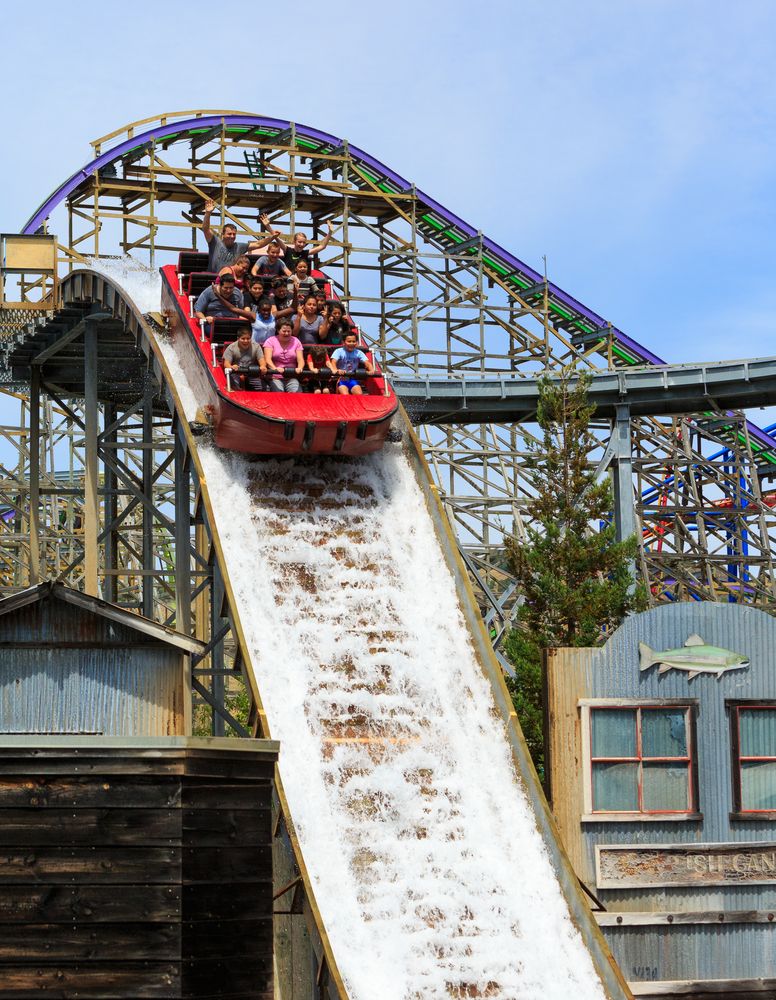 Water ride at Six Flags Discovery Kingdom