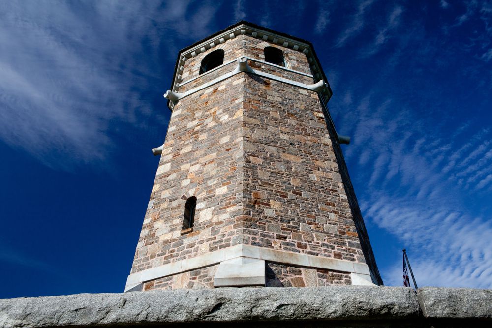 Close view of Fox Hill Tower