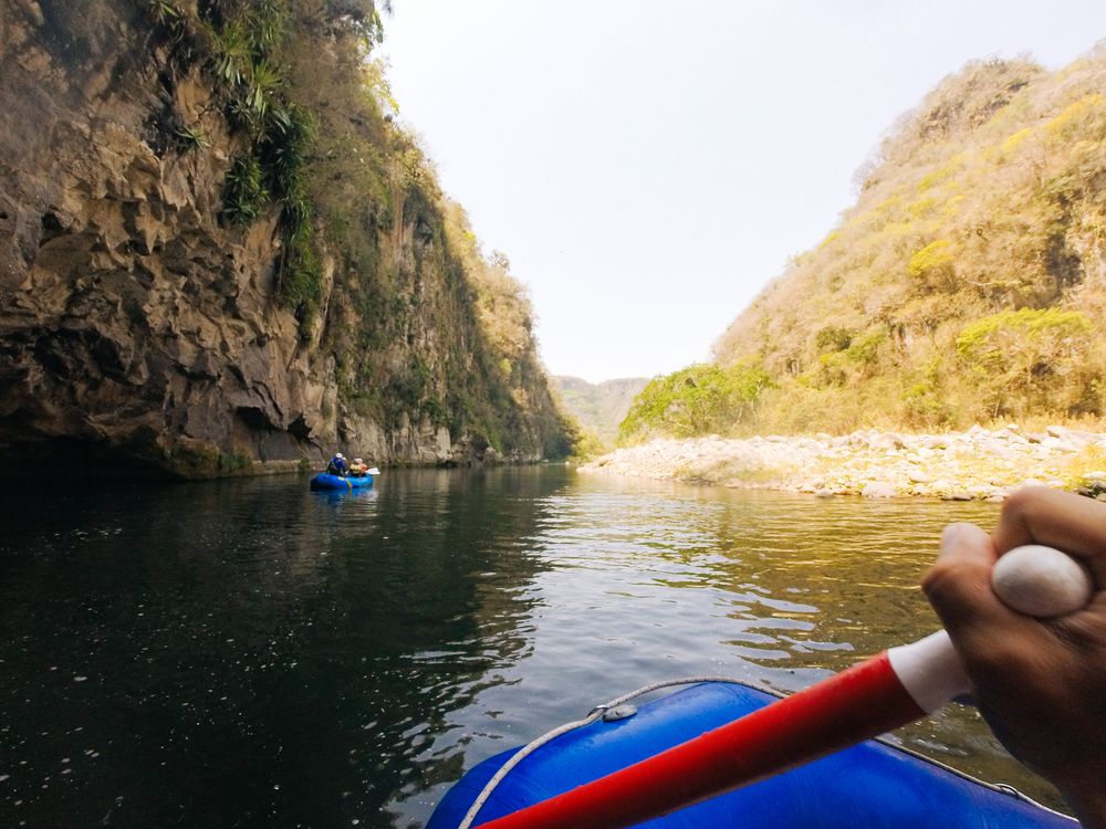 Whitewater rafting at Jalcomulco