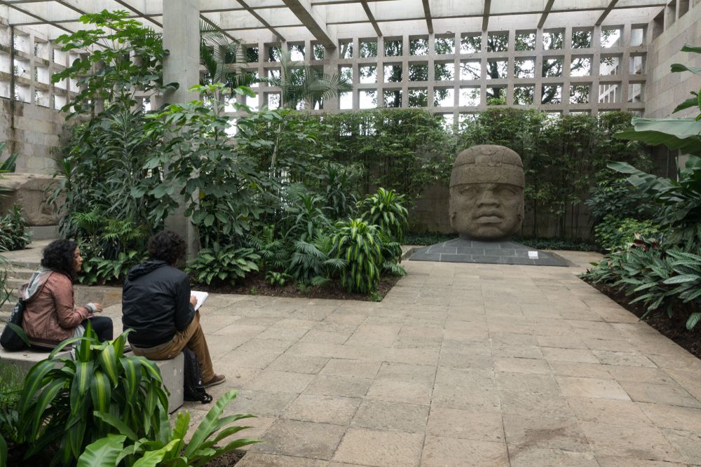 A large artifact at Museo de Antropologia