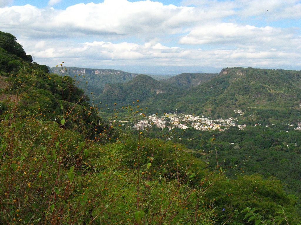 Scenic nature view over Jalcomulco
