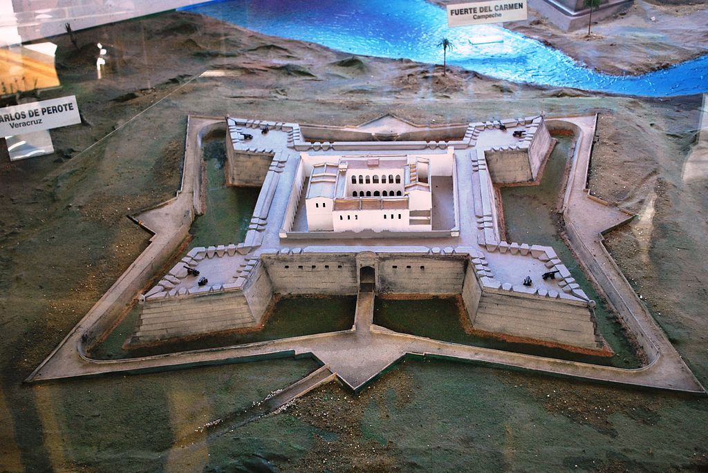 Model of Fort San Carlos de Perote inside the Veracruz Naval Historical Museum