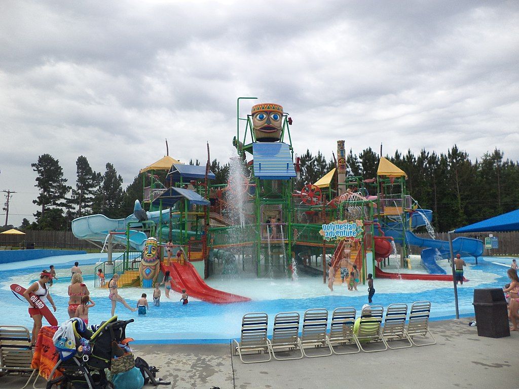 People swimming in Wild Adventures Theme Park