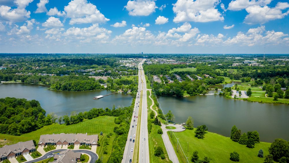 Aerial view of Jacobson Park