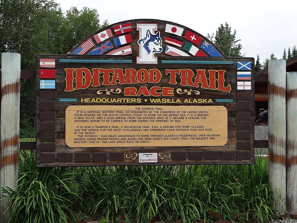 Signage of Iditarod Headquarters