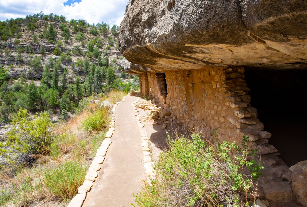 Scenic View of Walnut Canyon National Monument