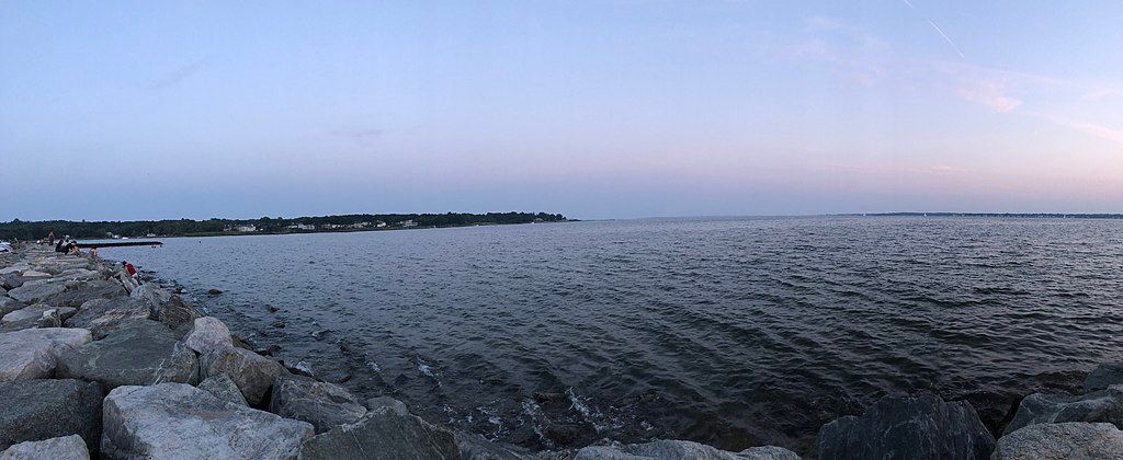 The waters of Oakland Beach