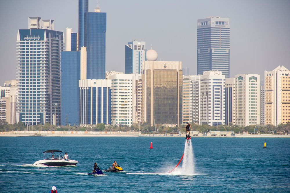 Water jetpack at Abu Dhabi