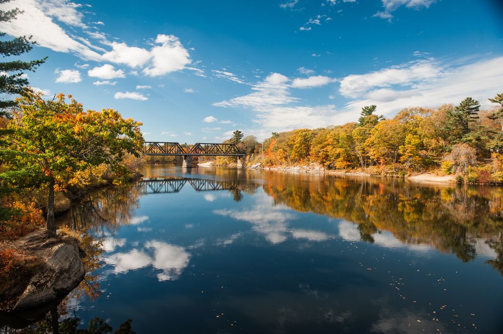 Scenic view of Androscoggin River
