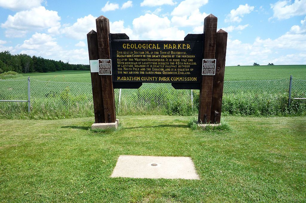 Sign of 45×90 Geographical Marker