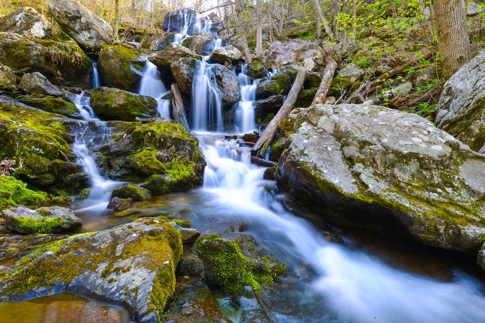 Gorgeous waterfall at Shenandoah National Park