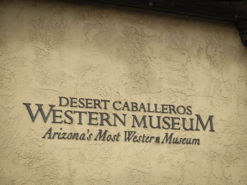 Name sign of Desert Caballeros Western Museum