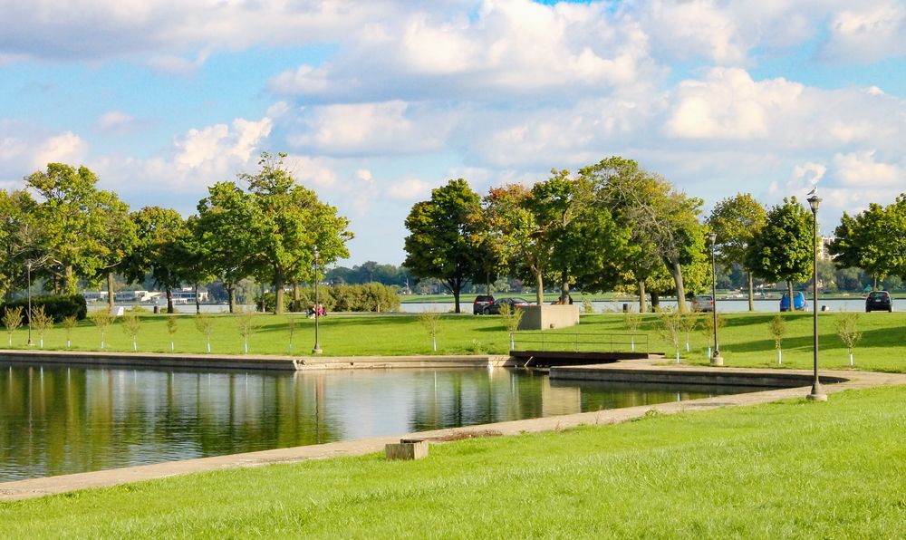 The grounds of Belle Isle Park