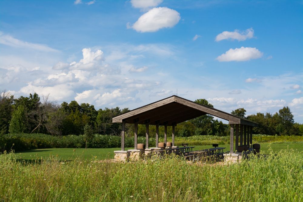 Picnic shelter at Channahon State Park
