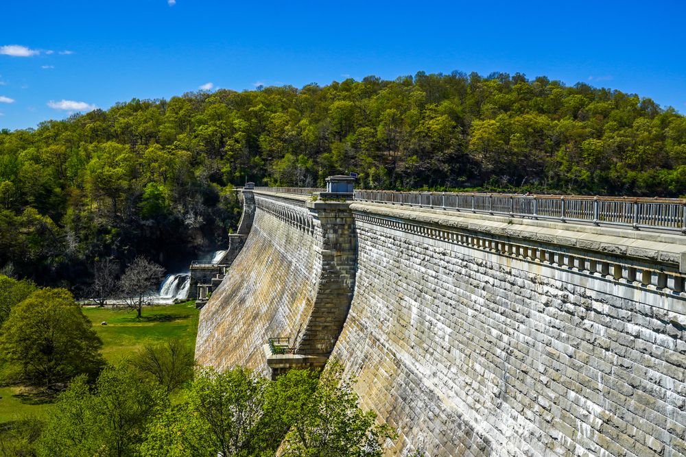 Structure of Croton Gorge Park's dam