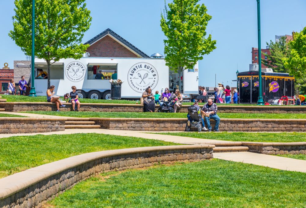 People at Founders Park