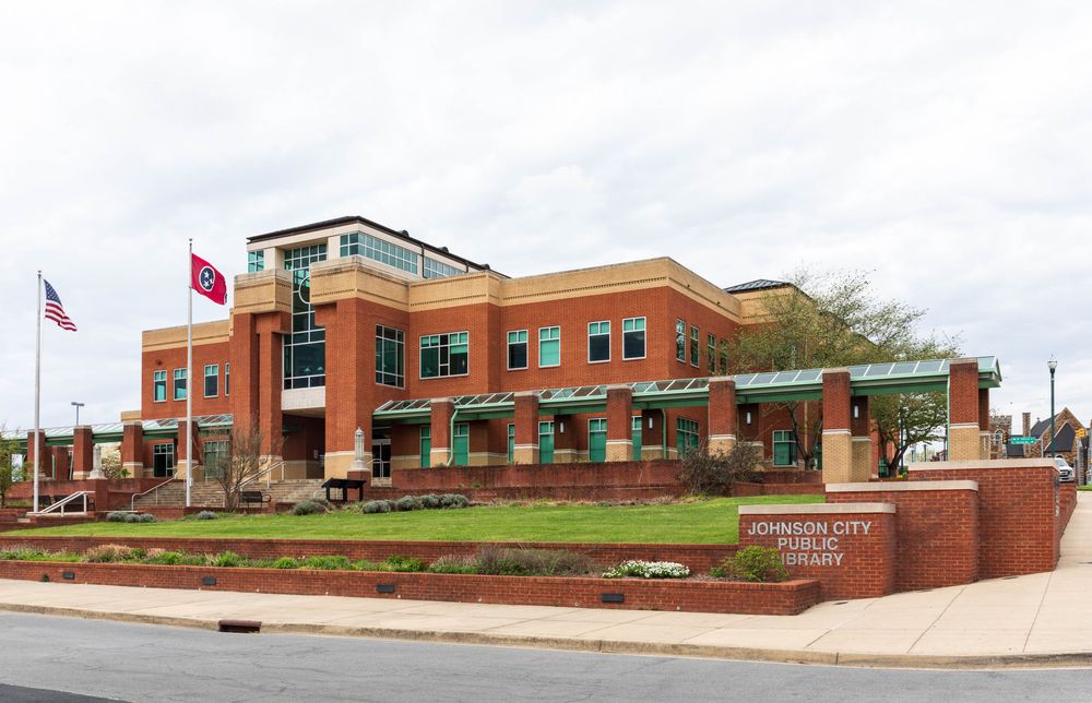 Exterior of the Johnson City Public Library