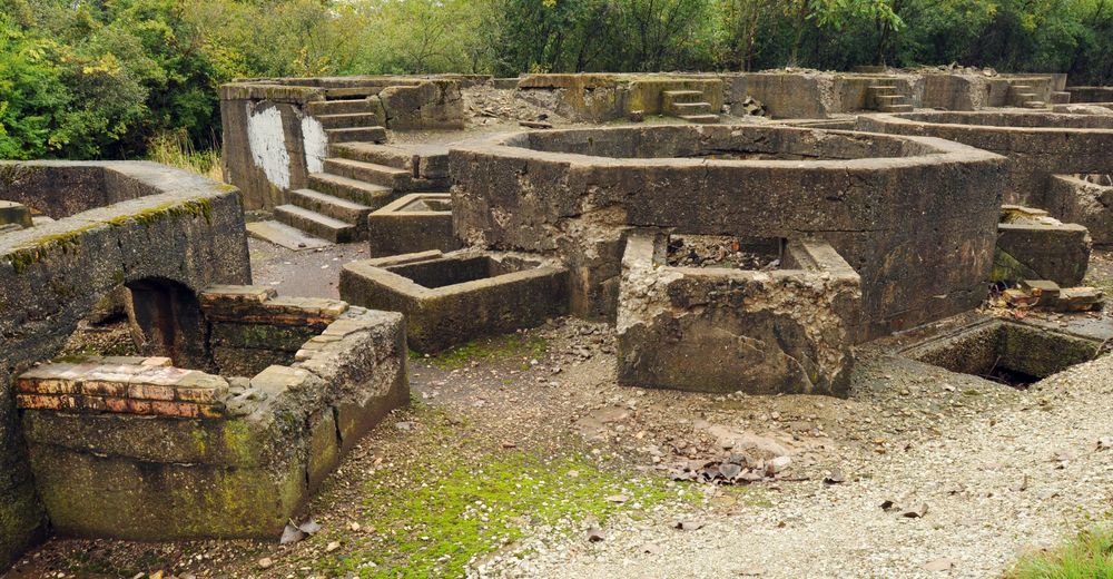 Ruins at Joliet Iron Works Historic Site