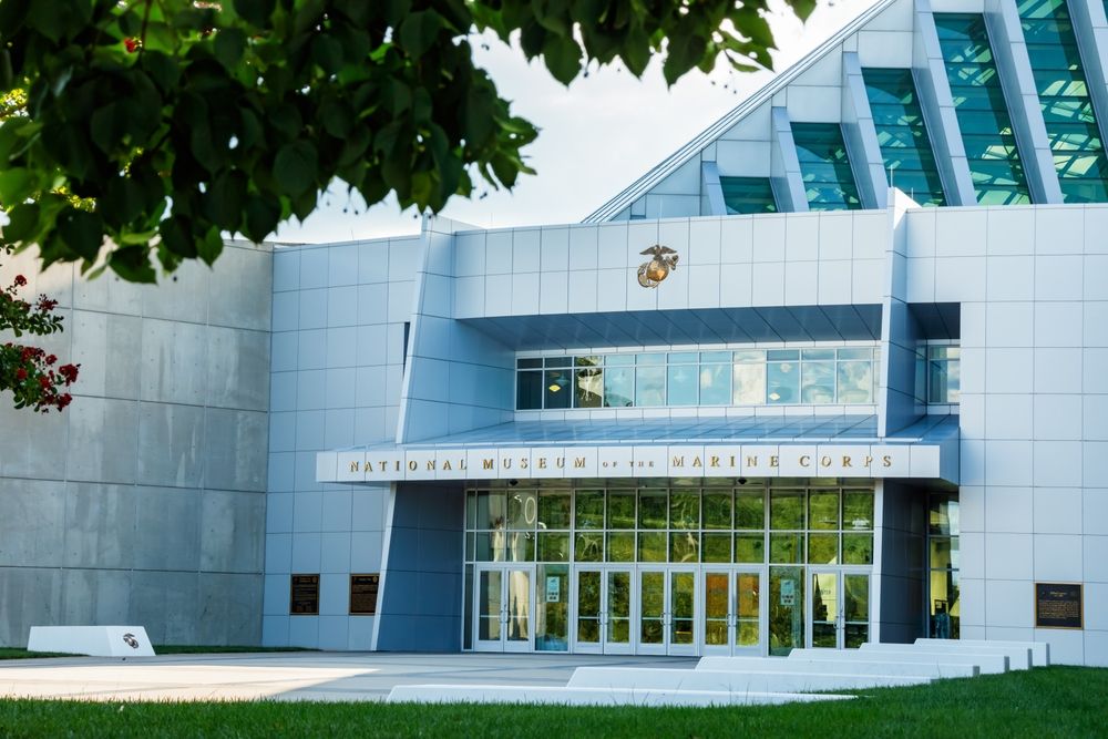 Entrance to the National Museum of the Marine Corps