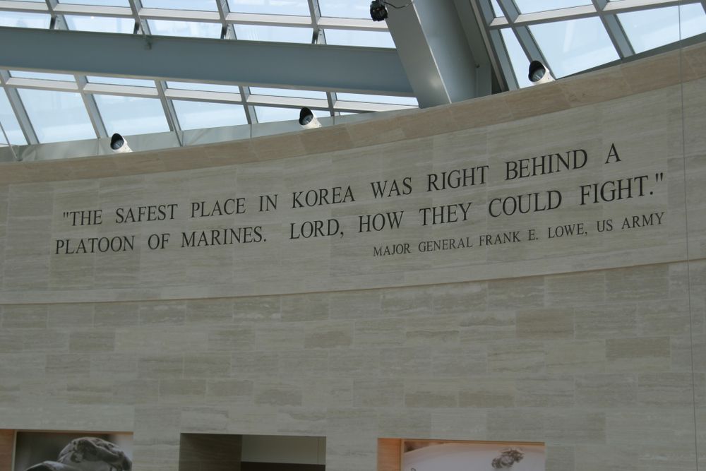 Interior of the National Museum of the Marine Corps