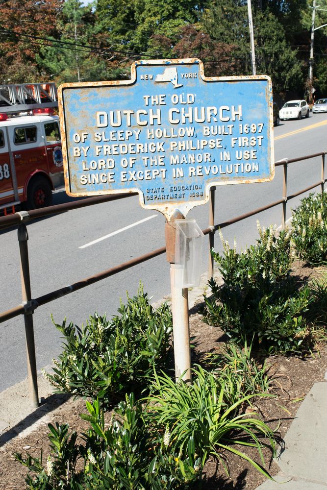 Marker of the Old Dutch Church of Sleepy Hollow
