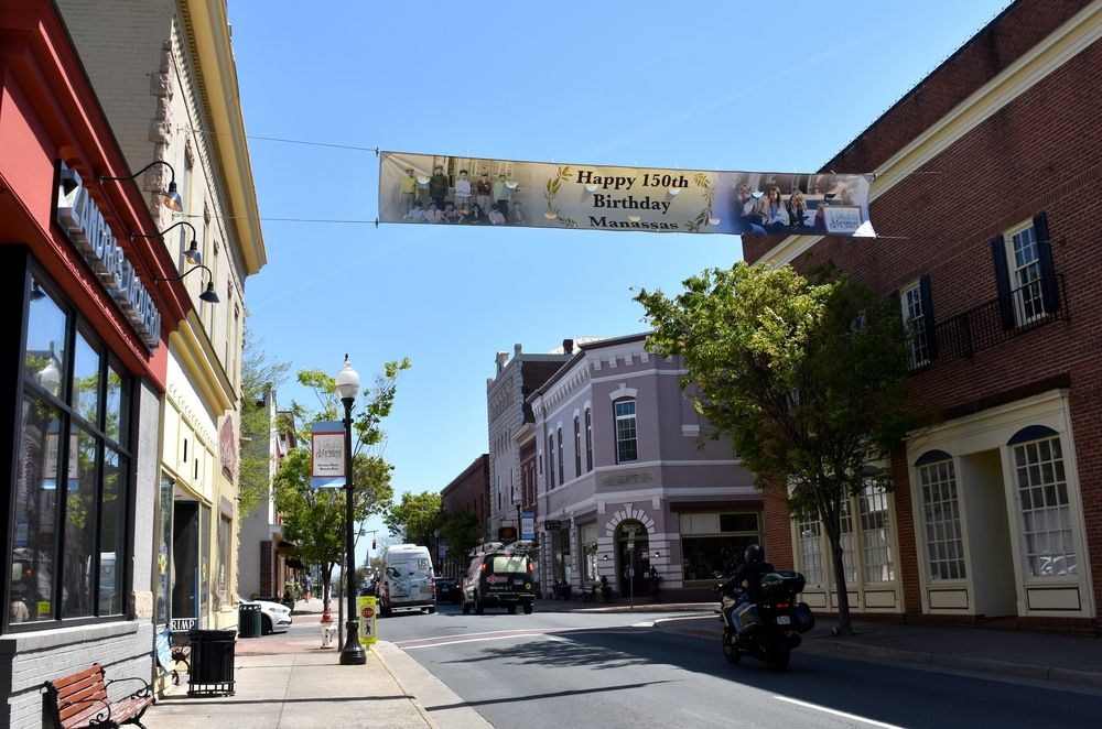 Buildings along Old Town Manassas