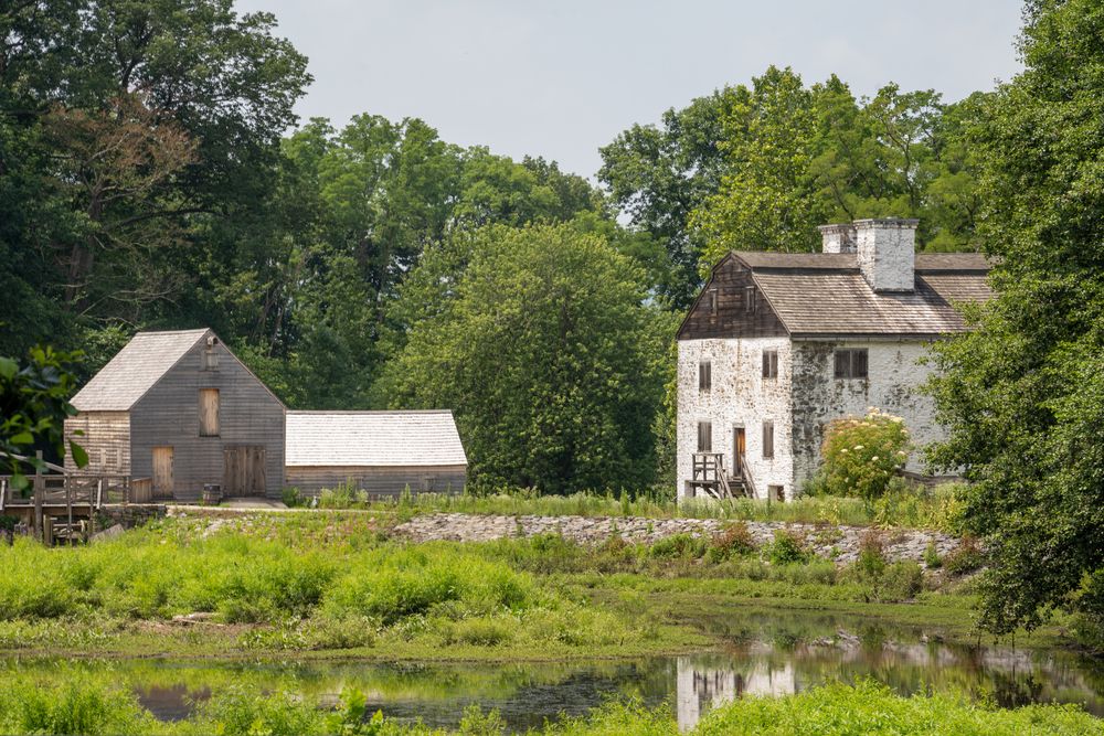 Buildings at Philipsburg Manor farm