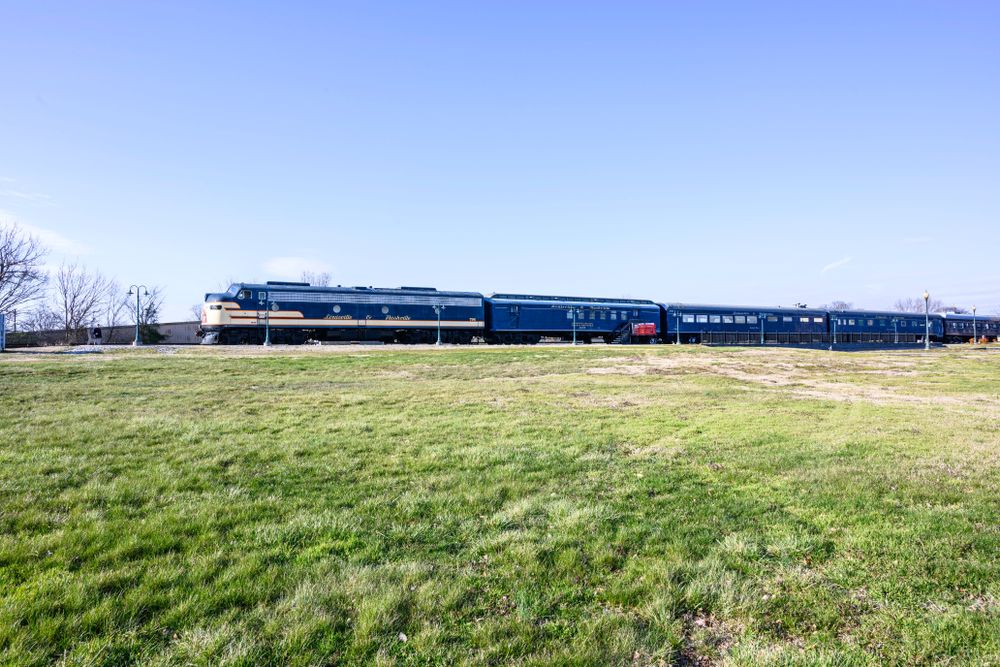 A train at the Historic Railpark and Train Museum