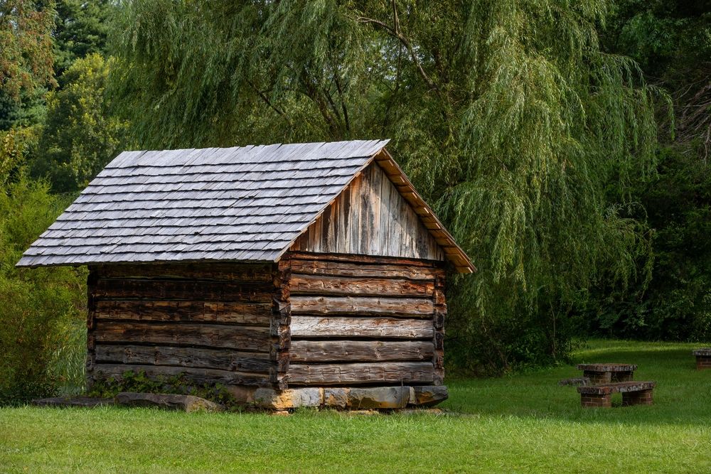 A smokehouse at Tipton-Haynes State Historic Site