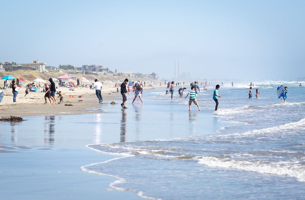 People at Sunset State Beach