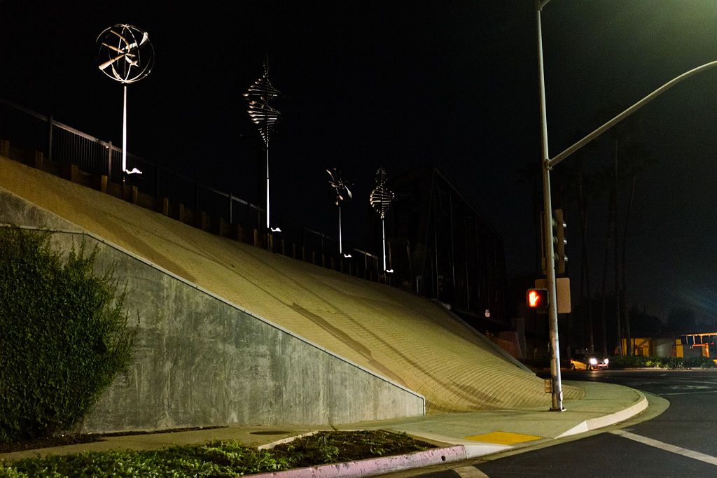 Wind sculptures at Whittier Greenway Trail