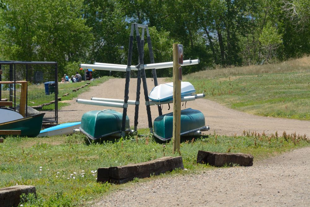 Kayak stack at Standley Lake Regional Park