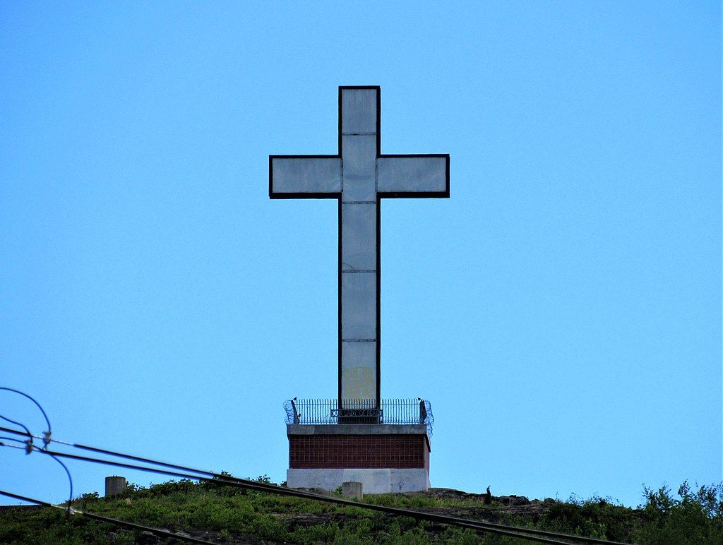 The cross at Holy Land USA Waterbury