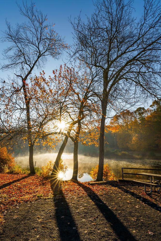 Early morning at Southford Falls State Park