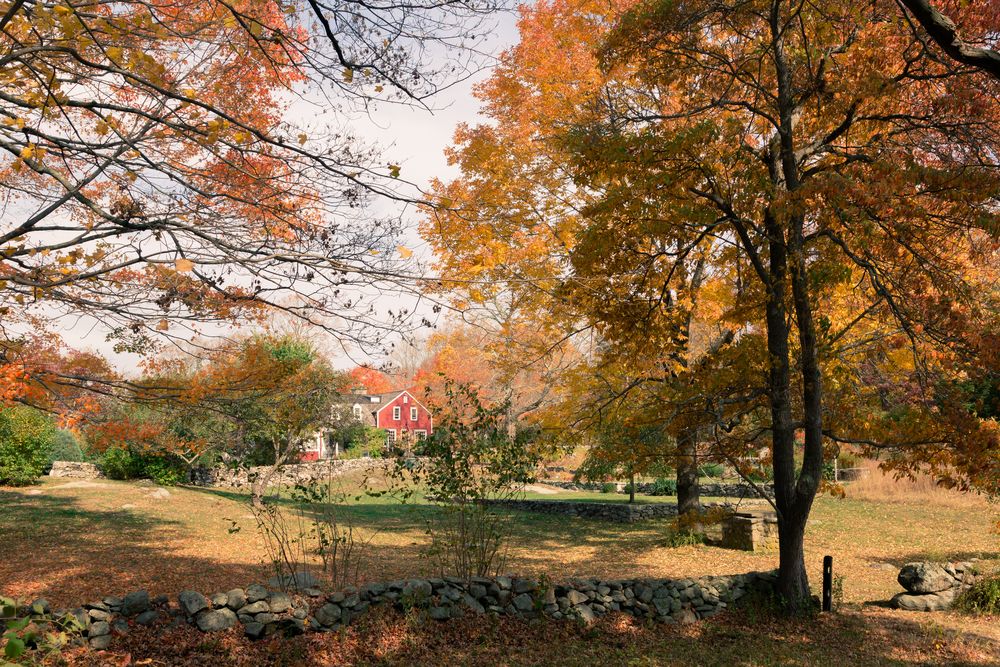 Beautiful landscape of Weir Farm National Historical Park