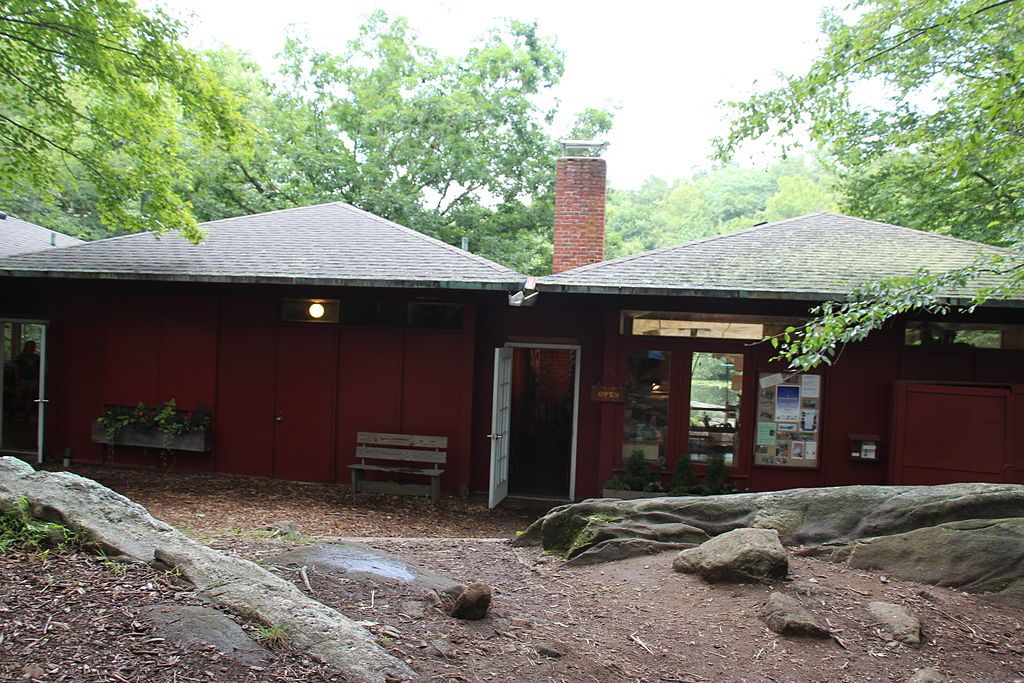 Visitor center at Woodcock Nature Center