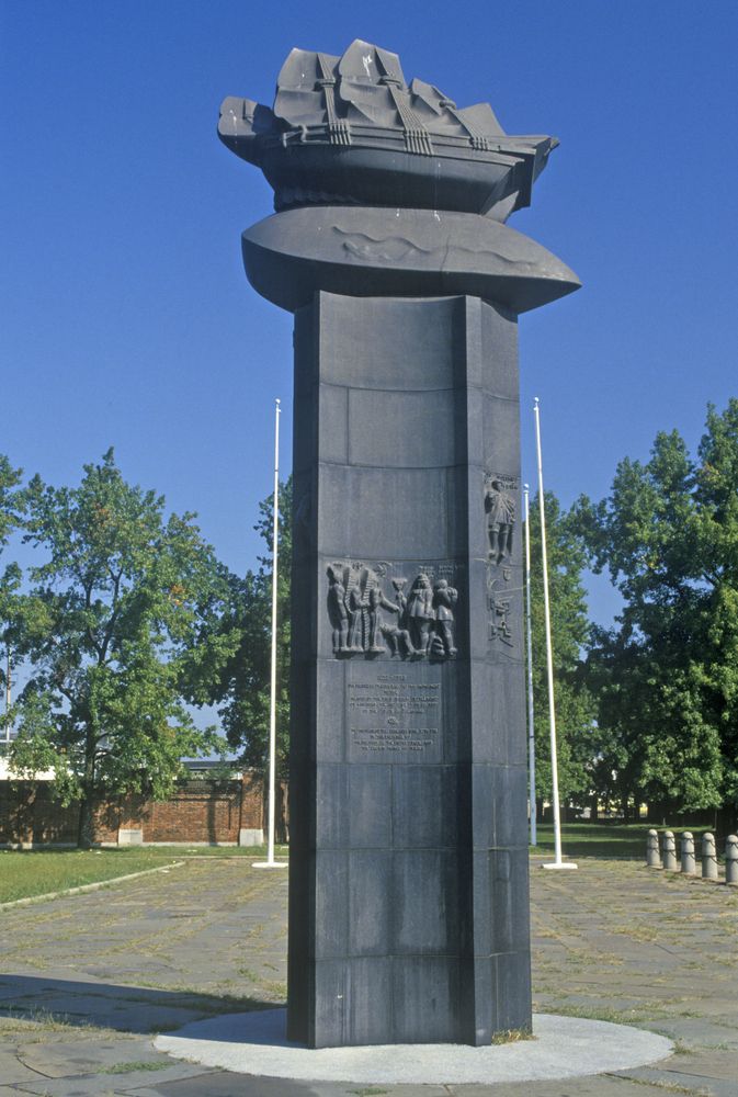 A memorial at Fort Christina