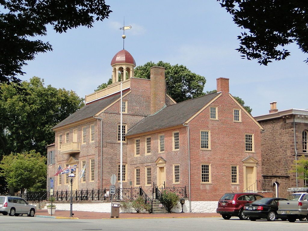 Facade of the New Castle Courthouse Museum