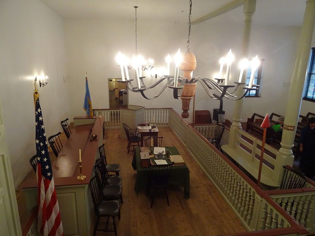 Interior of the New Castle Courthouse Museum