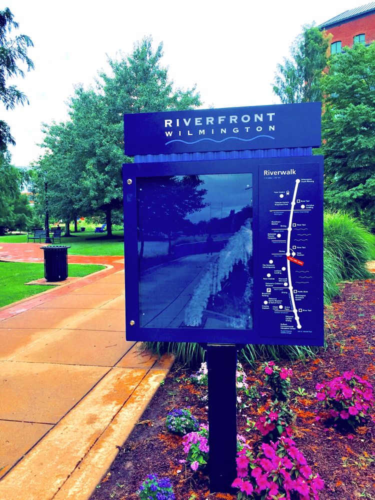 Signage of the Riverwalk