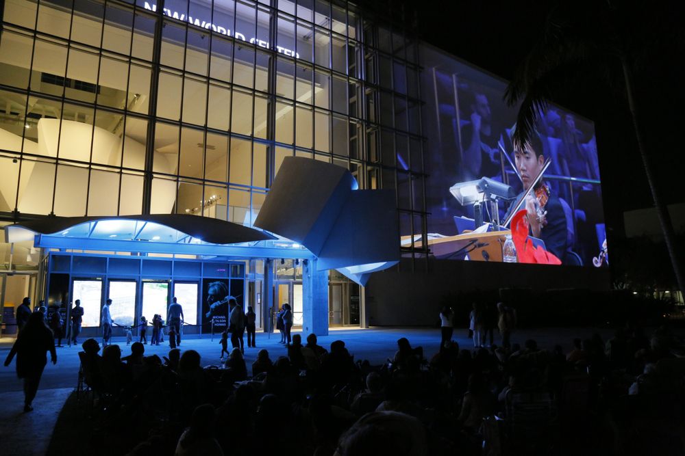 A concert at SoundScape Park