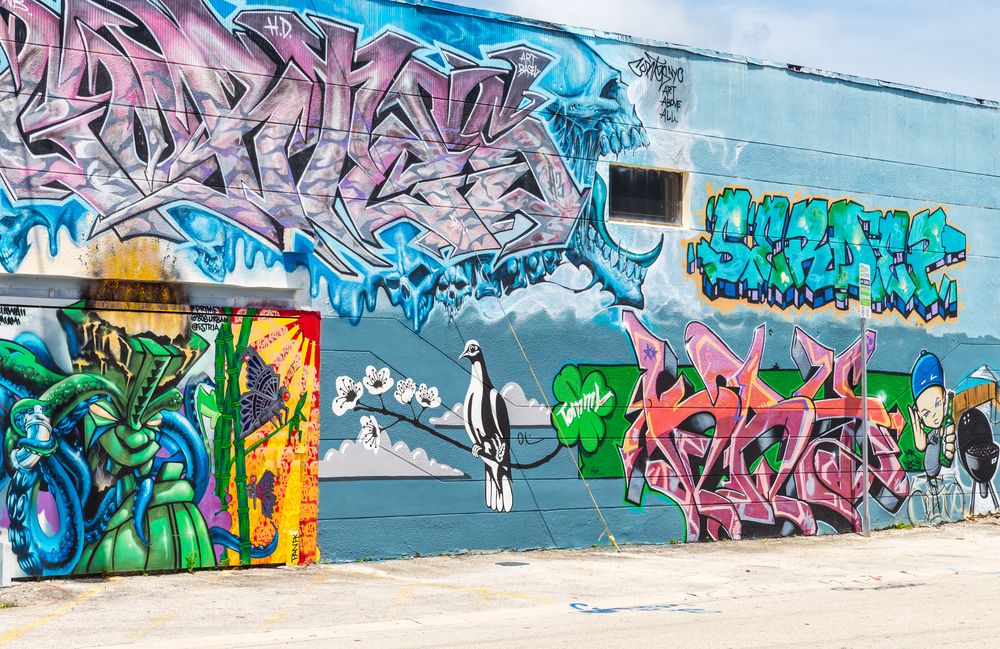 Graffiti walls at the Wynwood Neighborhood