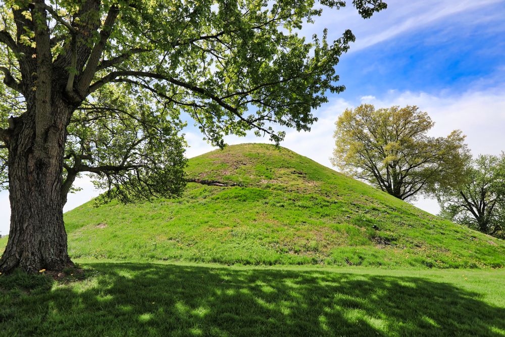 A grave mound at Grave Creek Mound