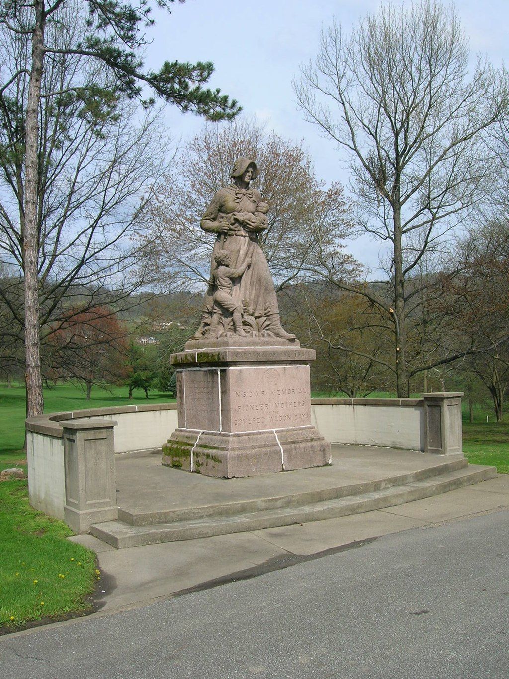 Statue at Madonna of the Trail