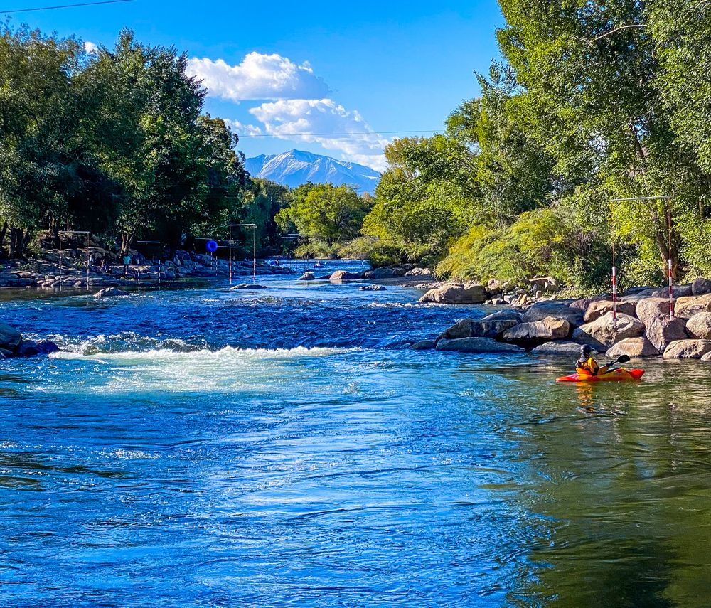 Arkansas river in the Salida, Colorado